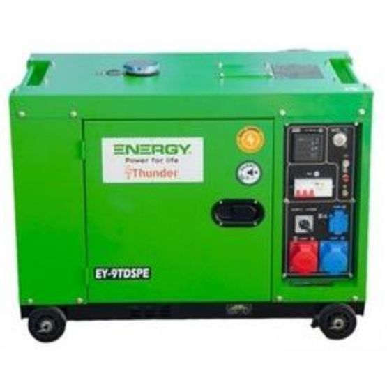 Groupe électrogène 7200W Diesel Insonorisé 230V/400V | Energy T9000