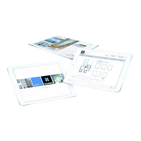 Guide digital des menuiseries de la marque sur tablette | Technal App