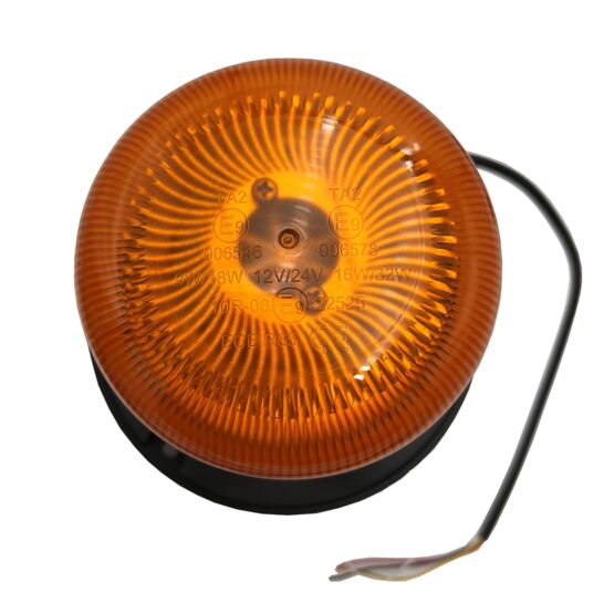 Gyrophare LED Orange EYPINS - 72 LEDs - Base Magnétique 12/24V - IP65 - 7 Modes - Pour Camion, Tracteur