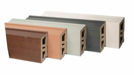  Habillage de façade en bois composite d&#039;aspect claire-voie | Bardage claire-voie Atmosphère - Bardage en bois composite