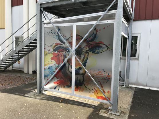  Habillages vitres avec films personnalisables et films dépolis imprimés | Belben - BELBEN