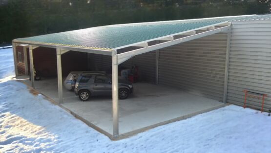 Hangar en kit monopente 190m² 