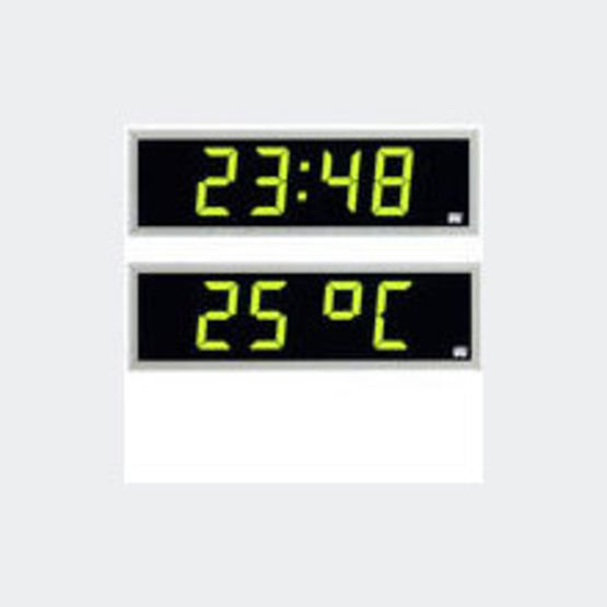 Horloge à affichage alternatif de l&amp;#8217;heure et de la température pour extérieur | Segmex