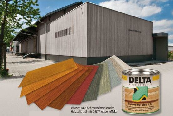  Huile pour la protection du bois contre l’eau et les salissures | DELTA HYDROSTOP PLUS 9.04 - Peinture de protection pour bardage bois