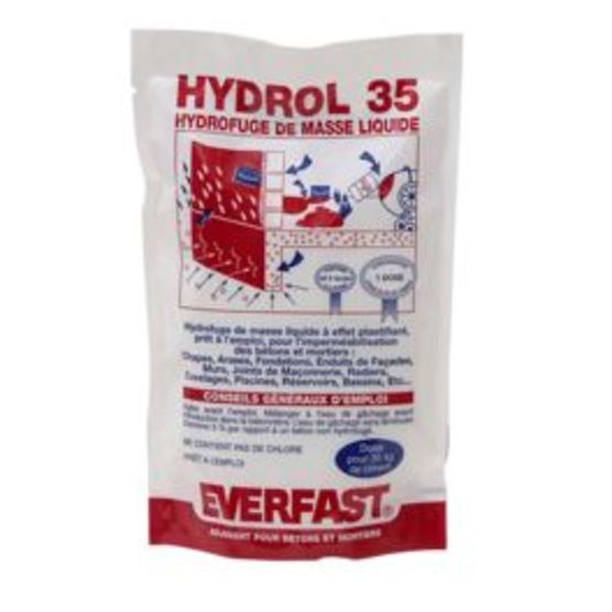 Hydrofuge de masse liquide concentré norme CE EN 934-2 | EVERFAST HYDROL 35 