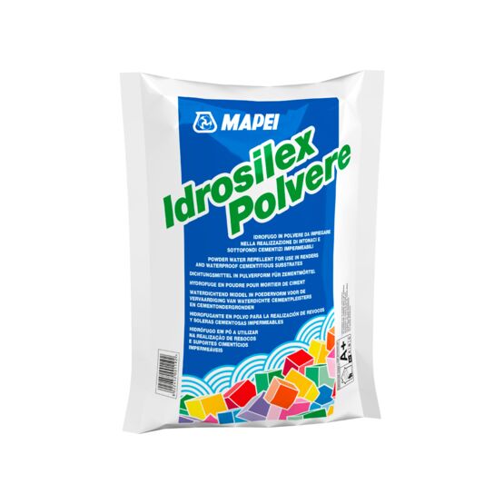 Hydrofuge de masse pour mortier de ciment | IDROSILEX liquide ou poudre