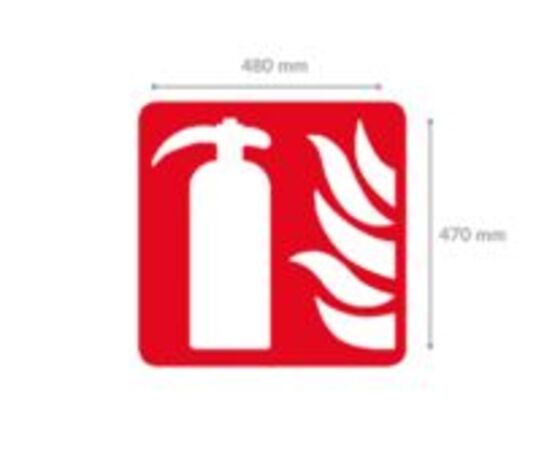   IDENTIFICATION MARQUAGE DES SOLS EXTINCTEUR KIT DE 10 PIECES INTERIEUR 480x470 mm | WATTELEZ  - Marquage routier