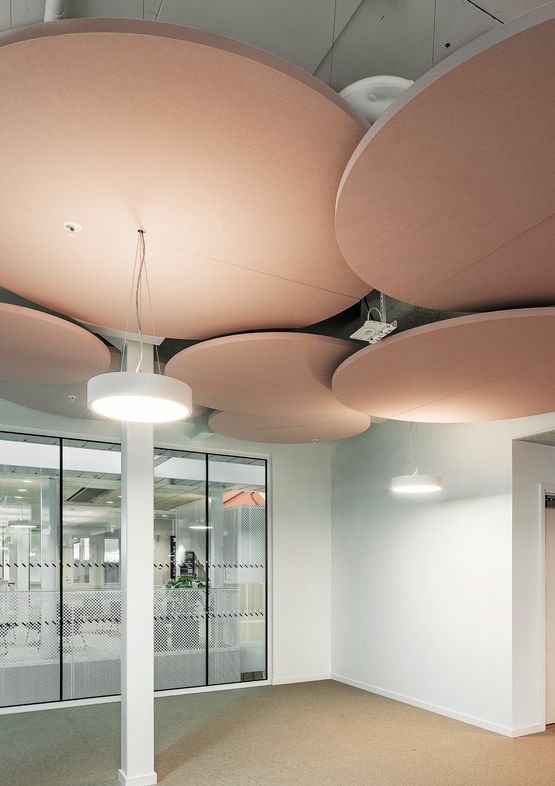 Ilot acoustique en laine de roche sans cadre | Rockfon Eclipse Customised - produit présenté par ROCKFON