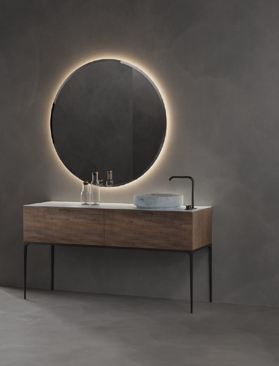 Inbani Grate Meuble sur pieds - Meuble haut salle de bain