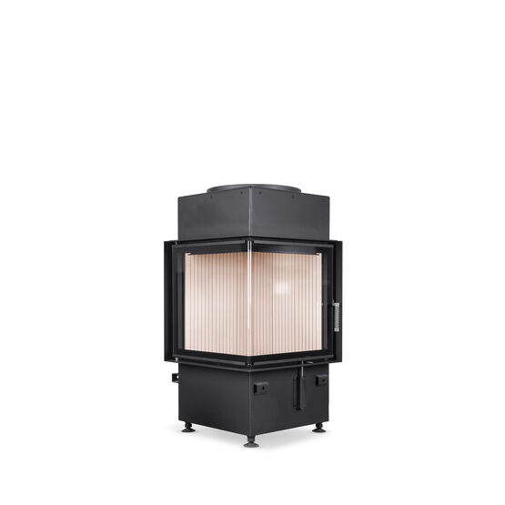 Insert à bois d’angle à porte battante | Ecka Hoxter  - BEST FIRES