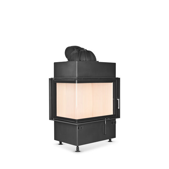 Insert à bois d’angle à porte battante | Ecka Hoxter  - produit présenté par BEST FIRES