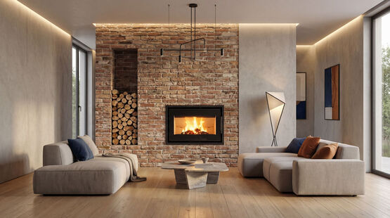 Insert à bois étanche | Gamme TERRA avec cadre acier – Best Fires