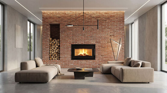  Insert à bois étanche | Gamme TERRA avec cadre acier – Best Fires - BEST FIRES