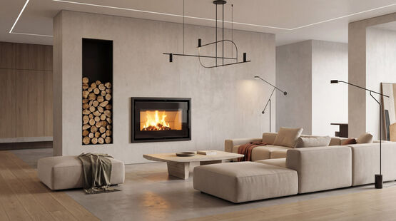  Insert à bois étanche | Gamme TERRA avec cadre acier – Best Fires - Inserts