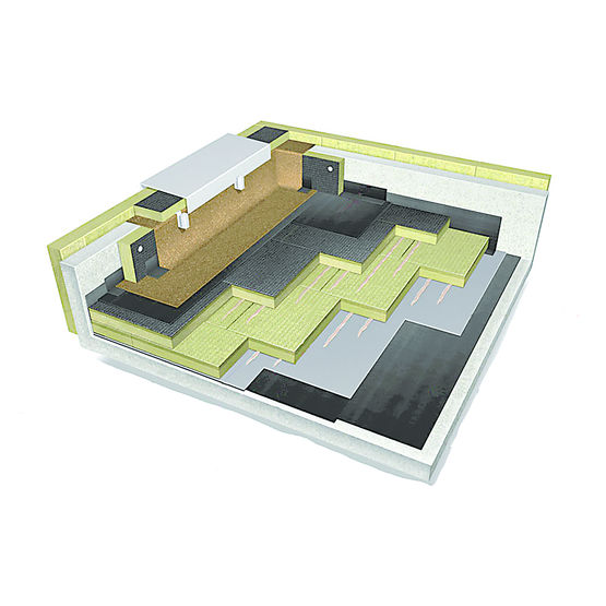 Isolant surdensifié à face bitumée pour toitures-terrasses non accessibles | Rock Up B Plus