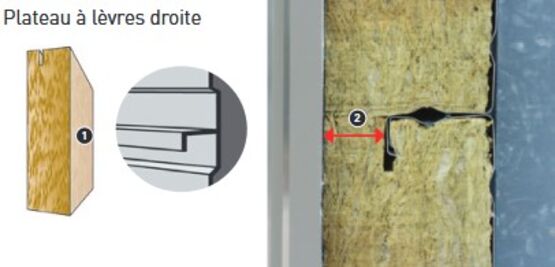  Isolant usiné pour bardage métallique à lèvre droite ou caisson | Rockbardage Energy - Bardage isolant ou bardure
