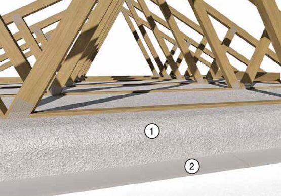  Isolation de combles perdus | HUNTSMAN BUILDING SOLUTIONS   - Isolants polyuréthane support d'étanchéité