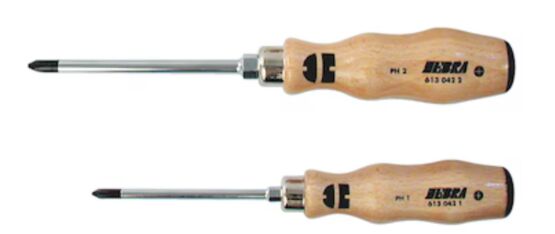 Jeu de 5 tournevis à manche en bois certifié PEFC | Jeu Tournevis - produit présenté par WÜRTH FRANCE
