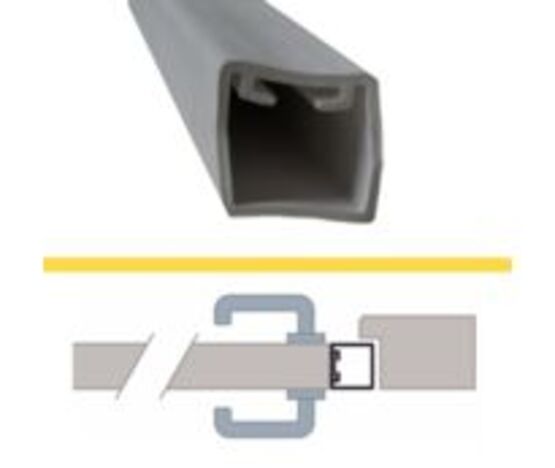 JOINT ANTI-PINCE DOIGTS POUR INTÉGRATION PORTE CLASSE FEU 36 mmx40 mm L.1400 mm | WATTELEZ 