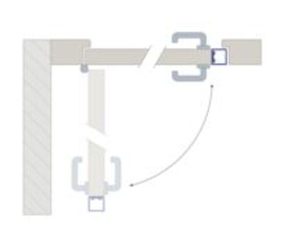 JOINT ANTI-PINCE DOIGTS POUR INTÉGRATION PORTE CLASSE FEU 40 mmx40 mm L.1400 mm | WATTELEZ  - Accessoire de sûreté