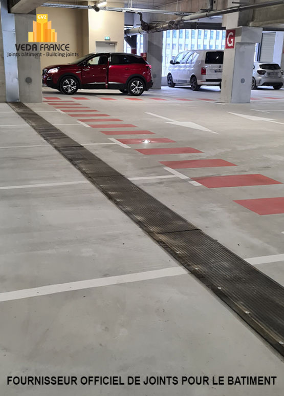 Joint de dilatation de sol pour parkings | JDH 5.35 - spécial grandes ouvertures - produit présenté par GV2 VEDA FRANCE
