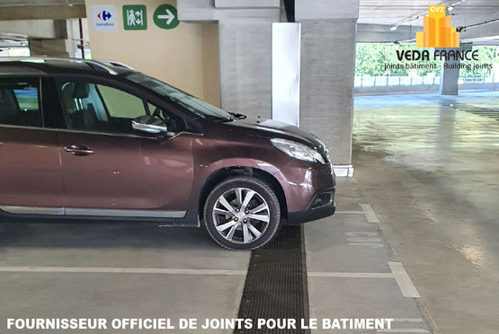 Joint de dilatation de sol pour parkings | JDH 5.35 - spécial grandes ouvertures