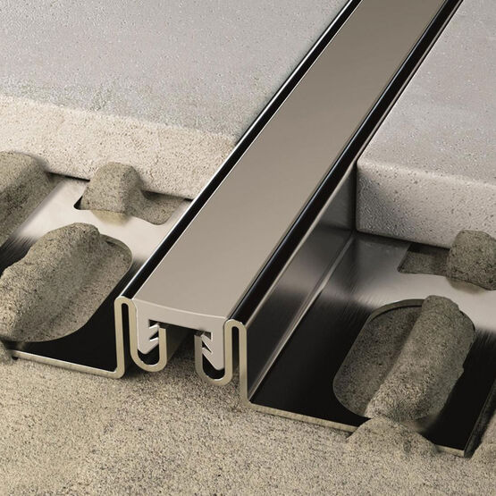 Joint de dilatation pour sols carrelés | CERFIX PROJOINT DIL NIN en acier inoxydable