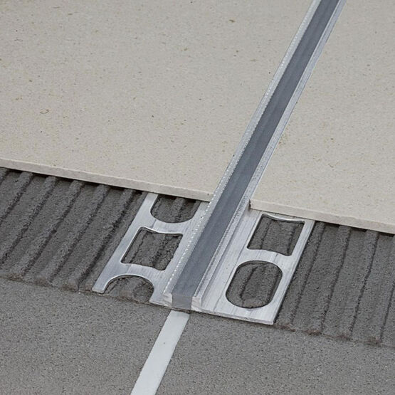 Joint de dilatation pour sols carrelés | CERFIX PROJOINT DIL NTA en aluminium avec insert EPDM