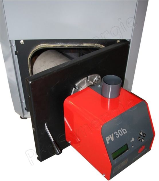  Kit Brûleur à granulés Pelltech PV 20 à 30 KW + Vis d´alimentation / Remplacement de brûleur fioul ou gaz - PROSYNERGIE