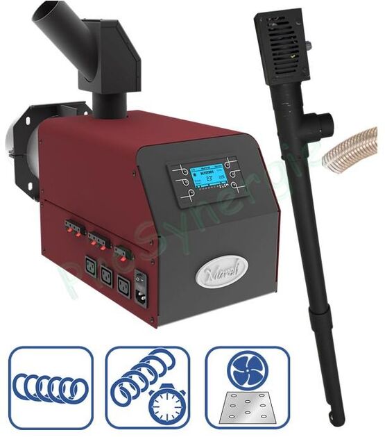 Brûleurs à granulés de bois avec régulateur intégré et vis sans fin d´alimentation | Pell Eco 35 et 55KW