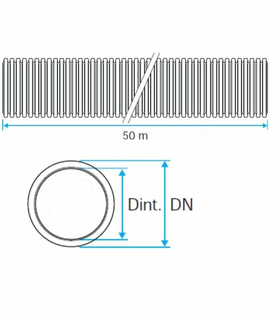 Kit Conduit de ventilation lisse PEHD Ø75 ou 90mm - 50m + joints, colliers + Cadeau | SITE008507 - PROSYNERGIE