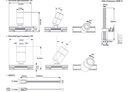  Kit d’éclairage LED pour vitrine | MonoRail Showcase Kit  - NÉON FRANCE