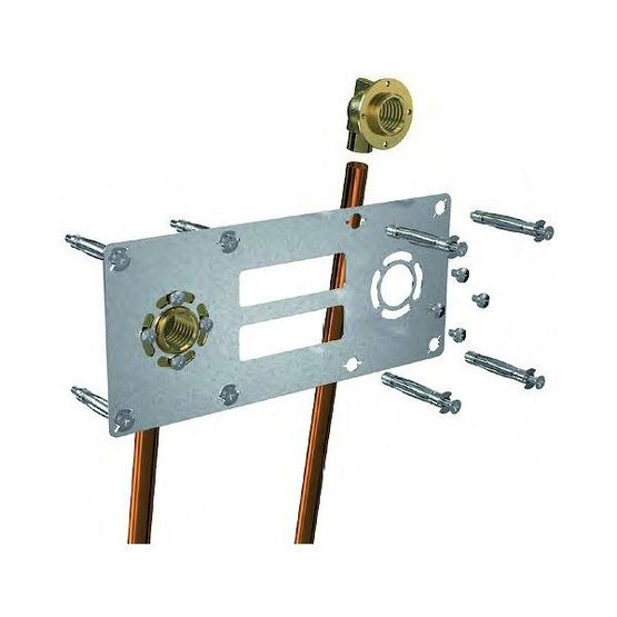  Kit de fixation sur cloison en plaque de plâtre pour robinetterie sanitaire | Robifix  - WATTS INDUSTRIES