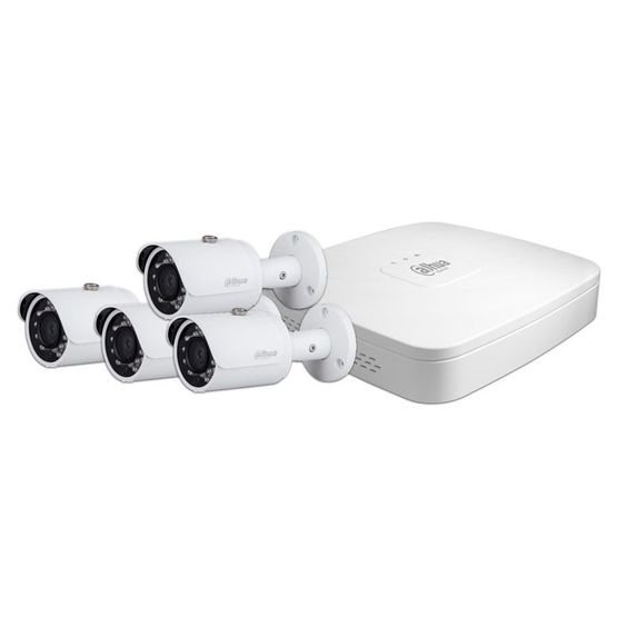  Kit de vidéosurveillance avec Enregistreur NVR + 4 caméras | KIT IP DAHUA - EXERTIS CONNECT