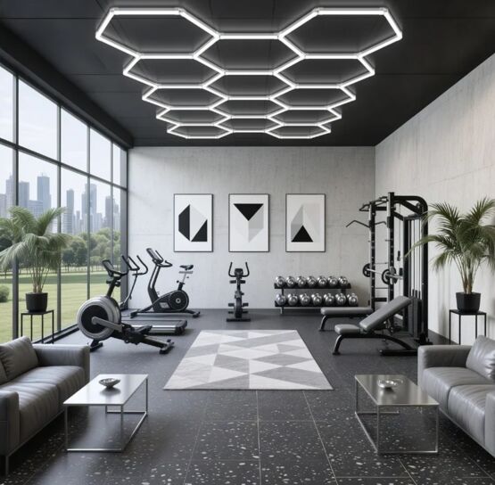  Kit éclairage LED hexagonal 11 modules 299 W pour intérieur professionnel | Silumen - SILUMEN