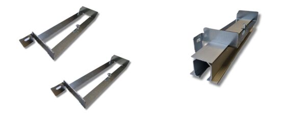 Kit en applique en aluminium – couleur RAL 9 010 Blanc Mat | Orchidea - APPLISYSTEM ALU  - produit présenté par FIBROTUBI - ORCHIDEA