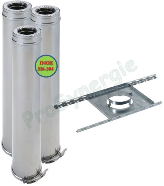  Kit Etage pour cheminée intérieure Isolé Pellet | TEN - PROSYNERGIE