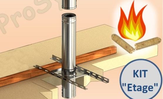  Kit Etage pour cheminée intérieure Isolé Pellet | TEN - Accessoires pour cheminées et poêles