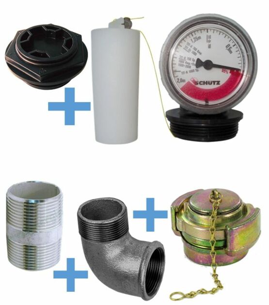  Kit installation et raccordement cuve fioul PEHD double paroi 750 à 2000 litres | SITE011998 - Réservoirs de stockage de gaz liquéfié ou autres liquides