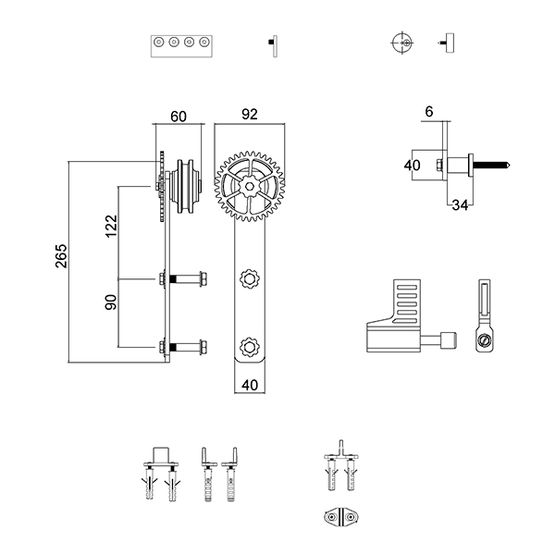 Kit porte coulissante bois | Stratford - AC030109 - produit présenté par DESIGN-MAT