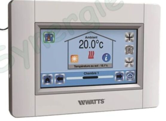  Kit régulation climatique chauffage (loi d´eau) pour circuit régulé (sur vanne de mélange motorisée) avec dérogation d&#039;ambiance Watts Vision connecté (pilotable à distance) | WATPRO001 - PROSYNERGIE