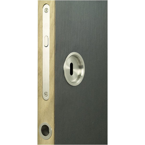 DM3014 : Kit serrure poignée pour porte à galandage rond – Batiproduits