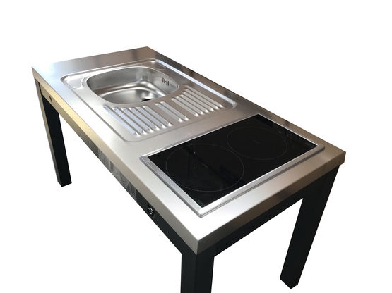  Kitchenettes à hauteur variable électrique ou manuelle | Kitchenette Flexikit - Kitchenettes