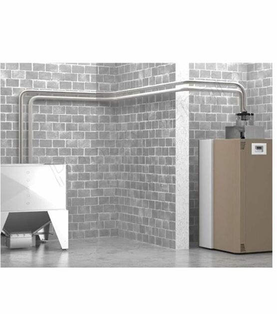 Kits FirePlug pour transfert de pellet, captage du combustible en pointe basse de silo (cassette à dôme), moteur 1,35 kW, boitier de commande, doseur, conduits Ø50 mm | SITE012251  - produit présenté par PROSYNERGIE