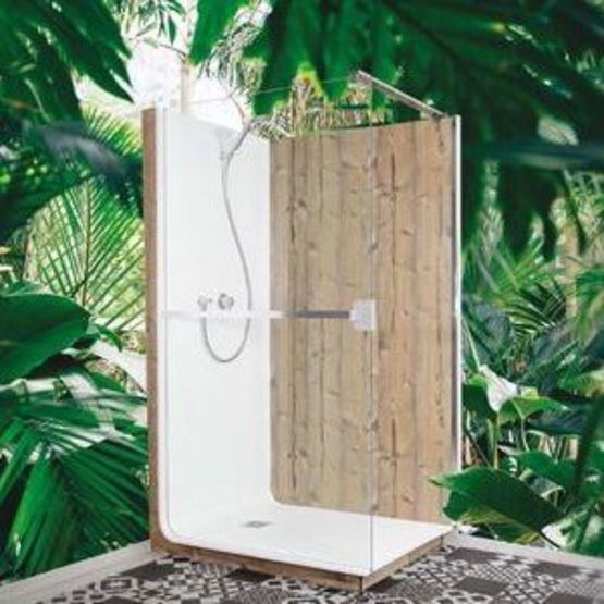  La douche italienne à la française personnalisable et évolutive | ELMER  - Cabine de douche intégrale