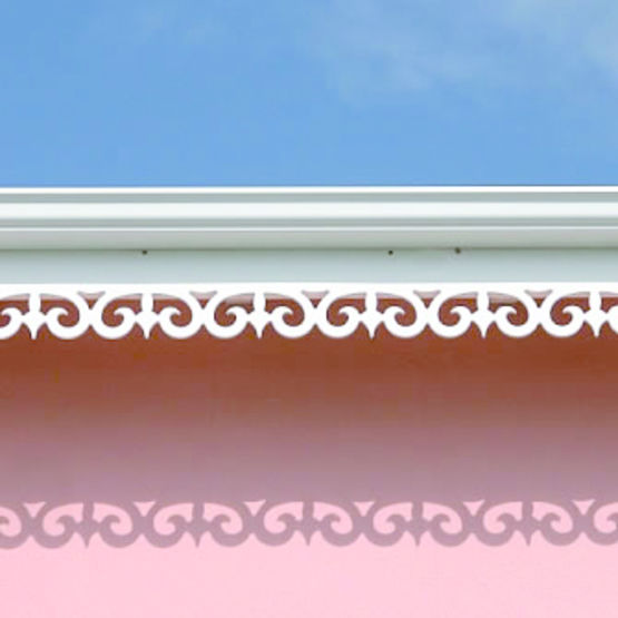Lambrequin décoratif en PVC pour bords de toiture | Lambrequins PVC