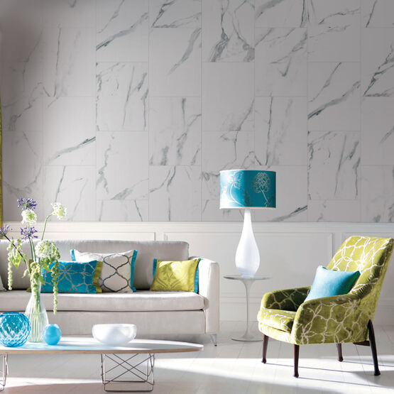Lambris décoratif PVC effet minéral marbré | Feventa Grey Art-Panel