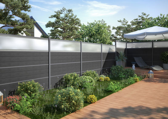  Lame de décoration en aluminium ou verre | Kit Déco pour clôtures en finition sablée - SILVADEC