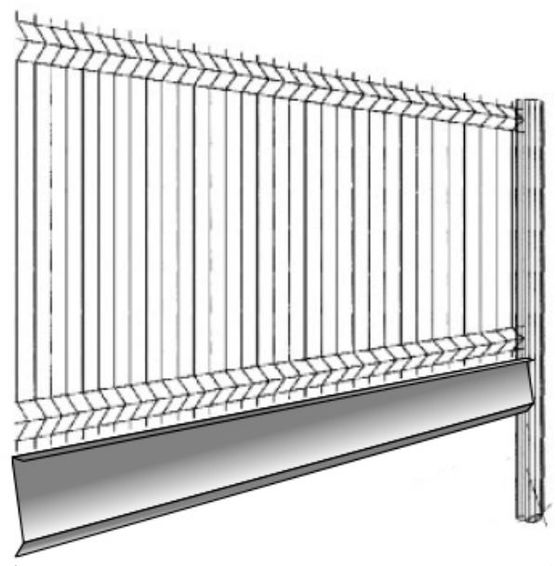 Lame de soubassement acier galvanisé pour clôtures grillagées | LIPPI - produit présenté par LIPPI