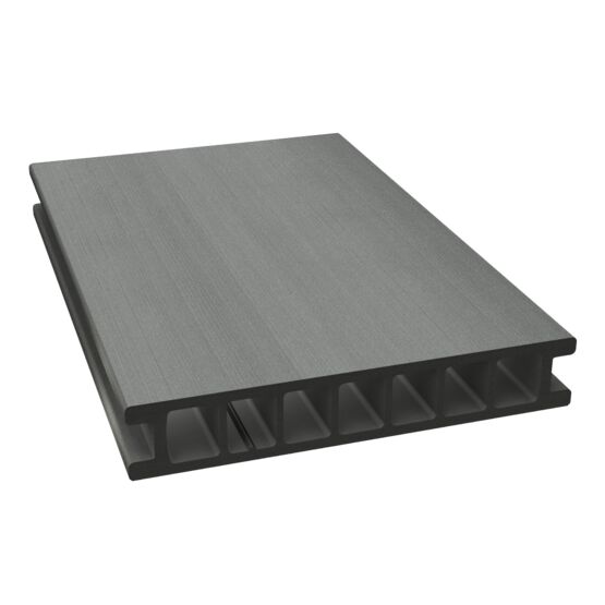 Lame de terrasse composite structurée | Duofuse DFDE162 Stone Grey